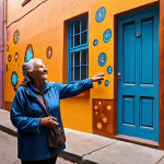 **Prompt 1: Authentic Storytelling & Community Connection**
    A female travel blogger, with a warm, genuine expression, standing in front of a vibrant, detailed mural in a charming, lived-in alleyway. She is not just observing but interacting with an elderly local resident who is gently touching a part of the mural, as if sharing a personal memory. The mural itself depicts elements that subtly hint at local history or forgotten stories, with a soft, almost ethereal glow emanating from certain details, symbolizing the uncovered narratives and human connection. The scene evokes a sense of empathy, discovery, and the true meaning behind the art, emphasizing authentic human interaction over mere aesthetics. Cinematic lighting, realistic style.